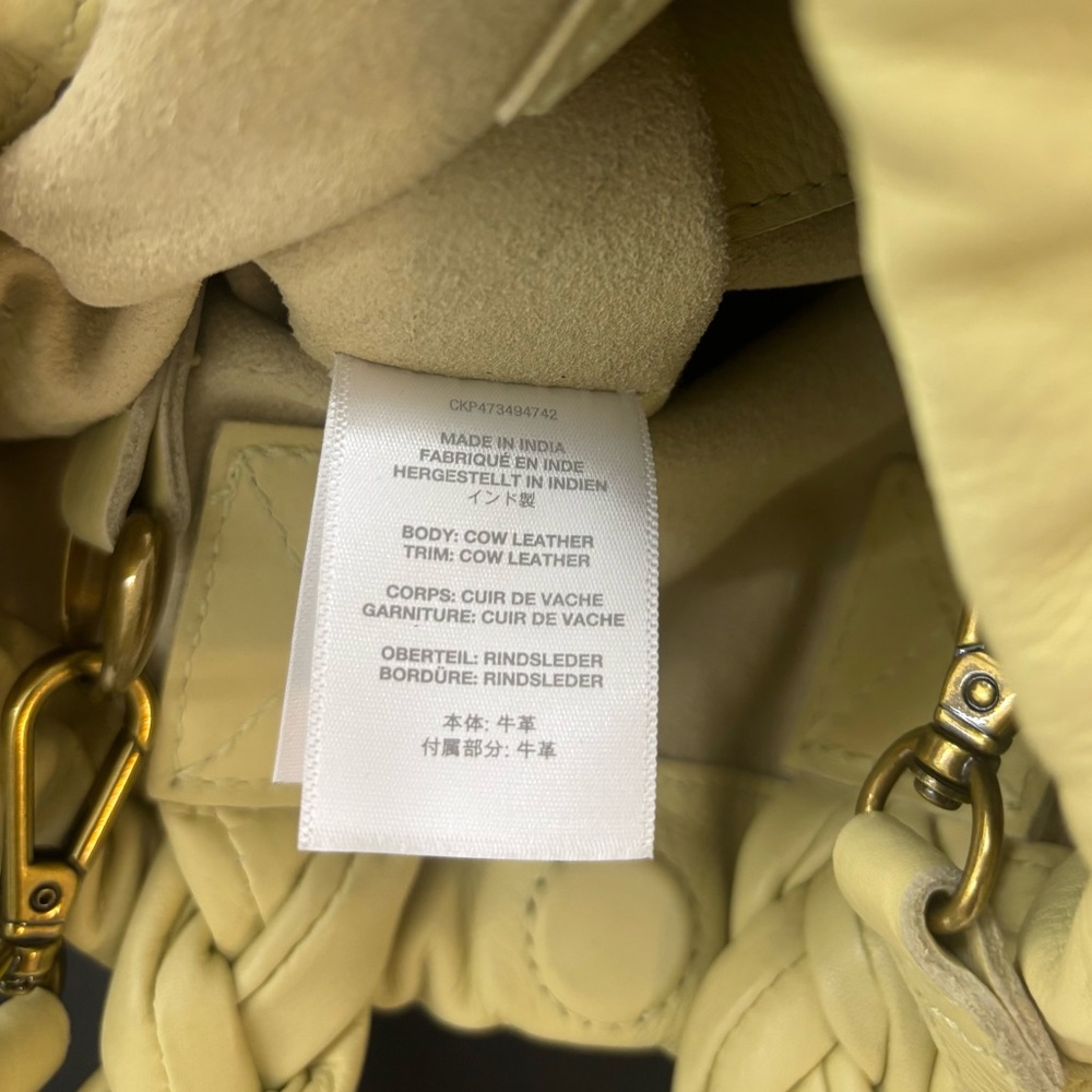 NWT Madewell Womens Butter Yellow The Piazza Mini Crossbody Bag,100% Cow Leather - Picture 11 of 15